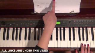 How to play quotF minor Natural Scalequot on Piano [upl. by Sarad403]