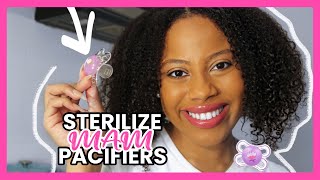 How to sterilize MAM pacifiers [upl. by Nettle]