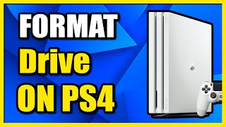 How to Format Hard Drive or USB Drive on PS4 Console File System Not Supported [upl. by Esom]