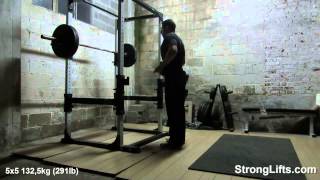 Mehdis Workout Monday March 25th 2013  StrongLifts [upl. by Nolak415]