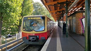 SBahn Berlin  Mitfahrt in der S5 von Karlshorst bis Westkreuz in der BR 481 Mod 3887 [upl. by Anits]