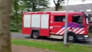 rijopleiding brandweer rijopleiding met spoed over de Elburgerweg Nunspeet [upl. by Nadab]