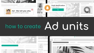 How to create Ad units 📲 [upl. by Innig]