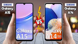 Samsung Galaxy A15 5G Vs Samsung Galaxy A14 5G  Full Comparison ⚡ Techvs [upl. by Cavil589]