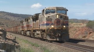 BIG trains  BIG Power  Iron ore trains in Western Australia [upl. by Hailat955]