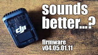 Did DJI finally fix this Mic 2 sound issue August 9th v04050111 firmware update [upl. by Leena]