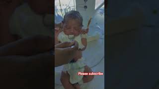 Baby spoon feedingbaby nicu prematurebaby newbornbabyyoutubeshorts shortsytshorts [upl. by Luap]