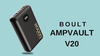 Boult Ampvault V20⚡ Fast Charging Power Bank  20000mAh  Compact Design  Specifications And Price [upl. by Htezil]