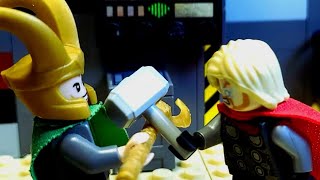 Lego Thor Vs LokiMy Girlfriends First StopMotion [upl. by Sella]