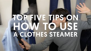 Top 5 Tips on How To Use A Clothes Steamer [upl. by Dennet]