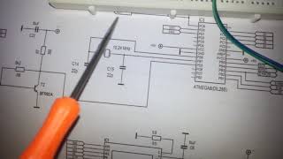 UHFVHF frequency Counter by MC12080 PKRU over bfr92a Transistor [upl. by Hsejar]