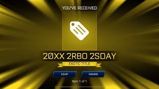 FREE 20XX 2RBO 2SDAY BANNER REWARD ROCKET LEAGUE SS [upl. by Olbap]