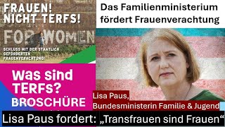 FRAUEN VERACHTUNG staatlich gefördert TERF Broschüre Irrsinn per Gesetz [upl. by Kelley]