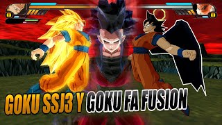 Goku SSJ3 and Goku Fallen Angel Fusion  Goku SSJ7  DBZ Budokai tenkaichi 3 ZhiendZ [upl. by Enaud769]