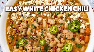 Make The ULTIMATE White Chicken Chili That Everyone Will Love [upl. by Brabazon247]