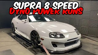 Whifbitz ZF 8HP70 8 Speed Toyota Supra gearbox conversion dyno video power runs [upl. by Hitoshi]