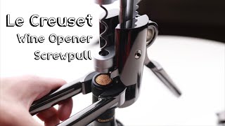 Luxury Wine Opener Le Creuset Metal Screwpull Unboxing ASMR [upl. by Im]