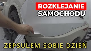 Jak rozkleić samochód z folii samoprzylepnej Sam sobie zepsułem dzień [upl. by Elvina]