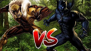 Black Panther VS Sabretooth  BATTLE ROYALE [upl. by Lahcear892]