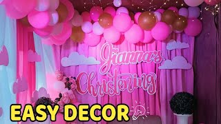 Christening Decorations Ideas for Baby Girl  Basic Design [upl. by Ennyleuqcaj117]