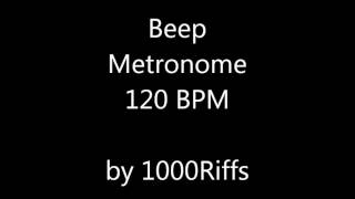 Beep Metronome 120 BPM  Beats Per Minute [upl. by Aiva]