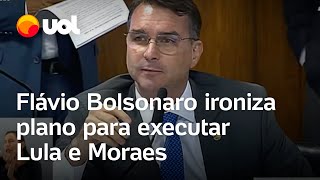 Flávio Bolsonaro sobre plano para executar Lula e Moraes Quem nunca teve vontade de matar alguém [upl. by Aicilic857]