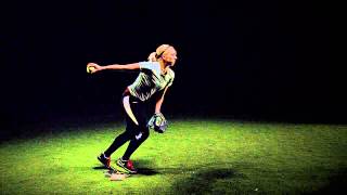 Power Drive Performance Fastpitch pitching mechanics in slow motion [upl. by Cirala827]