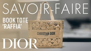 Raffia Dior Book Tote Bag Woven Wonders of Elegance [upl. by Elsbeth]