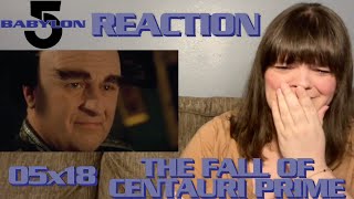 Babylon 5  5x18 quotThe Fall of Centauri Primequot Reaction [upl. by Ssidnak656]