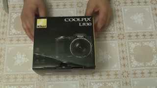 NIKON COOLPIX L830  UNBOXING  Karton wird ausgepackt [upl. by Gherardo872]