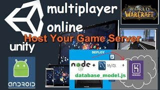 Tutorial Unity 3D 2019 8 Android iOS Multiplayer Online Game  NodeJS and MySQL [upl. by Norwood]