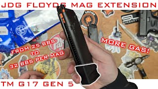 Increase the Magazine Capacity in your Tokyo Marui G17 Gen 5  JDG Floyds Mag Extension [upl. by Thomson]