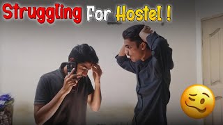 Hamy hostel nhi mil rha 😭😭  Jugaroo  1st Vlog [upl. by Anaujit]