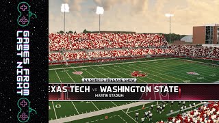 Texas Tech vs Washington State  2024 Season  EA Sports NCAA Football 14 Exhibition Game [upl. by Novaj]