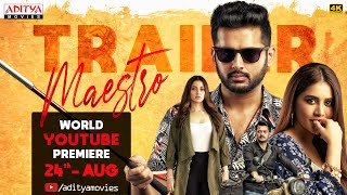 Maestro Trailer Hindi  Nithiin Tamannaah Bhatia Nabha Natesh  South Movie 2024  Aditya Movies [upl. by Duyne462]