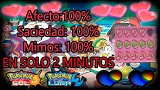 Truco Poké Relax  AFECTO AL 100 EN 2 MINUTOS en Pokémon Sol y Luna [upl. by Hermann]