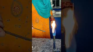 Flame test for sodium ion  Golden yellow flame  Cation test [upl. by Misak]