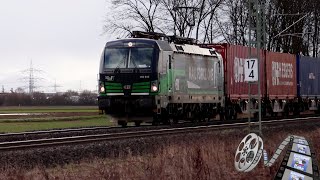 Trainspotting 338  4k60 Short  ELL Rail Force One BR193 9461 mit KLV Güterzug [upl. by Ruosnam]