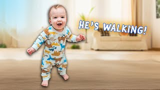 Hes Walking at 9 MONTHS [upl. by Ihsar]