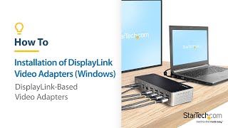 How to Install DisplayLink Video Adapters Windows  StarTechcom [upl. by Maccarthy]