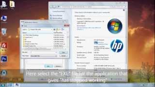 How to Fix quot Has stopped workingquot in windows 7 [upl. by Eytak]