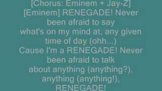 JayZ Feat Eminem  Renegade lyrics [upl. by Akeem298]