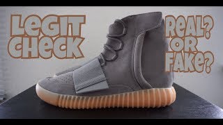 HOW TO TELL IF YOUR YEEZY 750 GREY GUM ARE REAL OR FAKE  YEEZY 750 LEGIT CHECK [upl. by Radferd889]