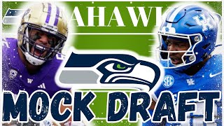 Seattle Seahawks 2024 NFL Mock Draft  POST FREE AGENCY [upl. by Ynez198]