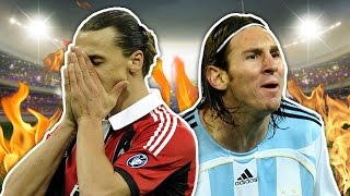 Top 10 Worst Football Debuts  Messi Zlatan amp Woodgate [upl. by Ahsyak]