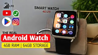 Android 4GLTE Smartwatch SIM CARD Android Watch  YouTube Play Store  DM20C 4G Smartwatch🔥 [upl. by Trevar]