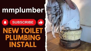 New toilet plumbing install [upl. by Airakaz]