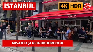 HDR Istanbul 2023 Nişantaşı Neighbourhood Walking Tour4k 60fps [upl. by Maag]