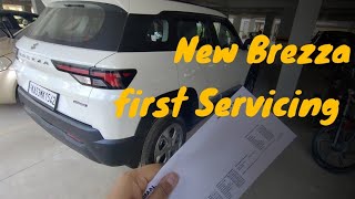 New Brezza 2022 First Service  Cost  Work  Under Body Anti Rust Coating [upl. by Ablasor487]