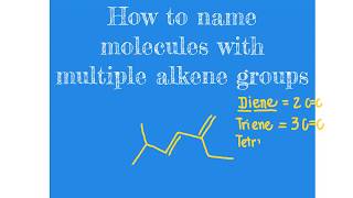 51 CHM2210 Nomenclature of Molecules with Multiple Alkene Groups [upl. by Linnea]